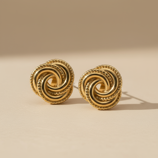 Sculpted Twist Studs