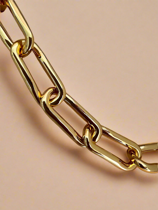 Chunky Organic Chain - Gold Lunar gold plated brass premium jewellery 