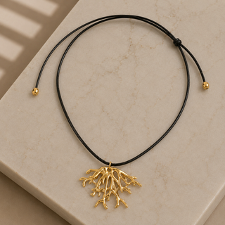 Coral Cord Necklace