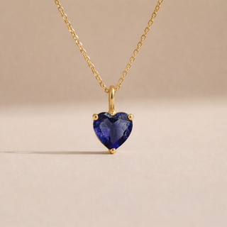 December Iolite Birthstone Necklace