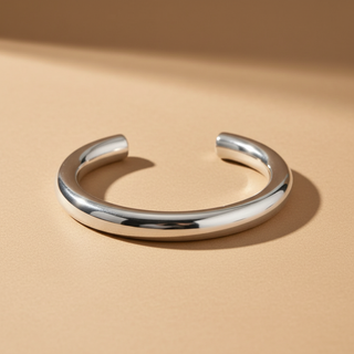Tubular Silver Cuff