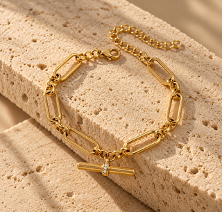 T Bar Link Bracelet