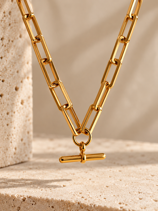 T Bar Link Chain Necklace