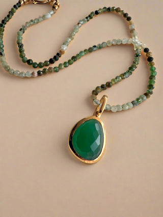 Green Onyx Beaded Necklace