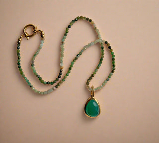 Green Onyx Beaded Necklace