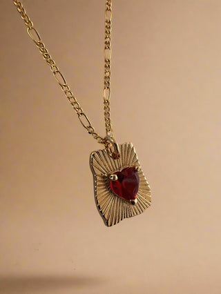 Radiant Heart Pendant Necklace