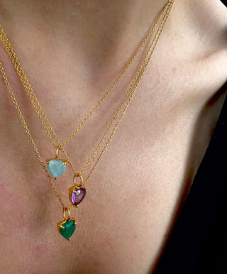 February Birthstone Chain Necklace