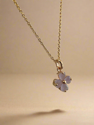 Lilac Clover Necklace