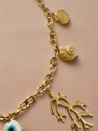 Coral Charm Necklace