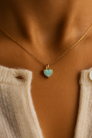 March Birthstone Chain Necklace