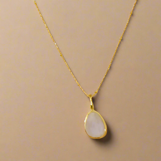 Moonstone Necklace - Gold Lunar