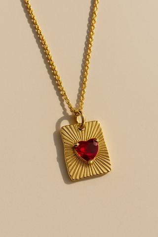 Radiant Heart Pendant Necklace