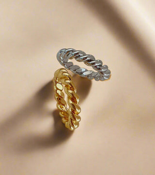 Silver Rope Ring