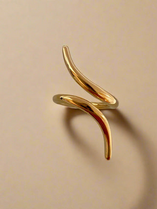 18k gold plated Sleek Ring - Gold Lunar