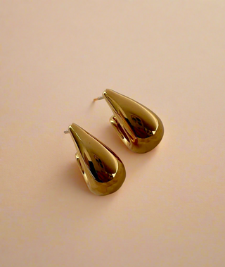 Teardrop Dome Earrings