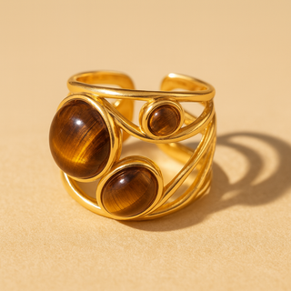 Molten Tiger's Eye Ring