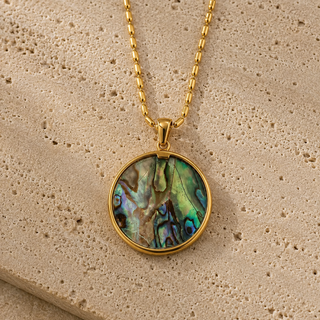 Abalone Spiral Necklace