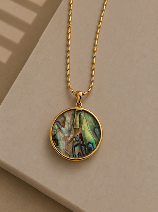 Abalone Spiral Necklace