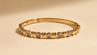 Heart Stone Bangle