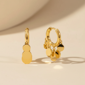 Mini Charm Hoops Earrings