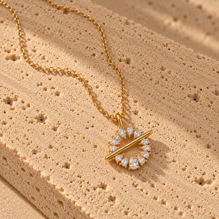 Orbit Crystal Pendant Necklace