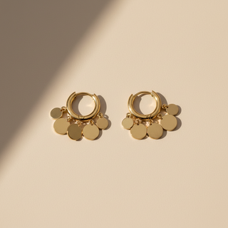 Mini Charm Hoops Earrings