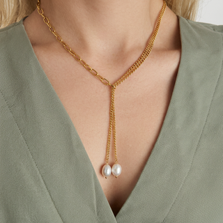 Link & Pearl Lariat