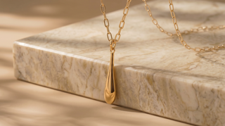 Droplet Pendant Necklace