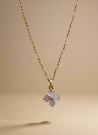 Lilac Clover Necklace