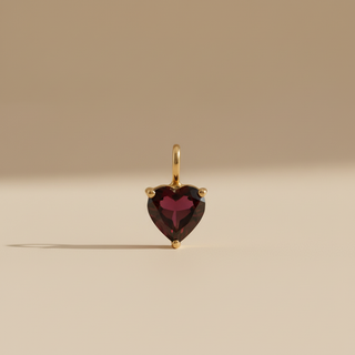 Garnet Gemstone Heart Bracelet