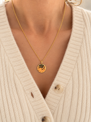 Molten Disc Necklace