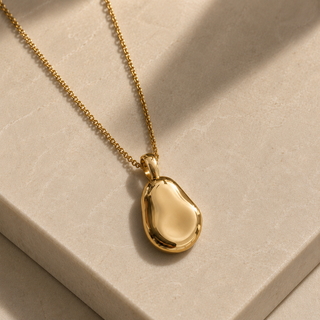 Gold Pebble Necklace