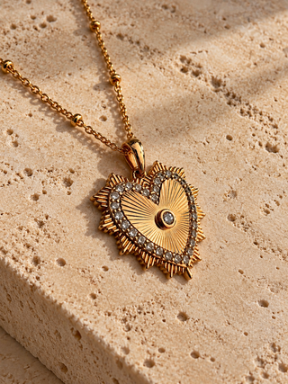 Pavé Heart Necklace