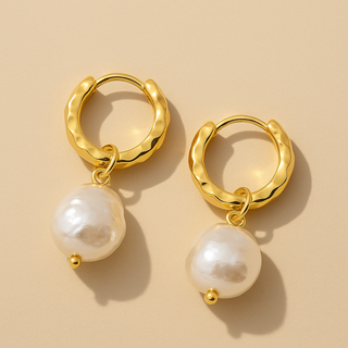Pearl Hoop earrings