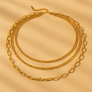 Layered Chains Necklace
