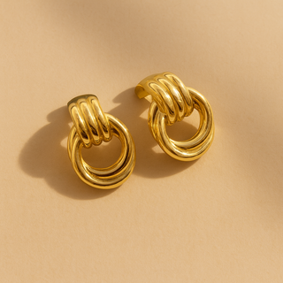 Ring Link Earrings