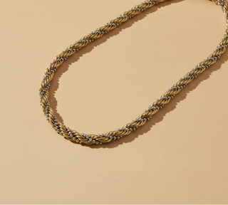Mixed Metal Rope Chain