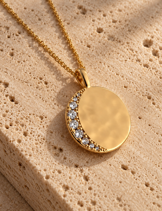 Moon Disc Necklace (Studio Seconds)