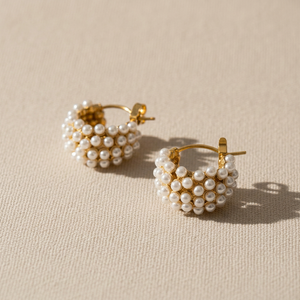 Pearl Chubby Hoops