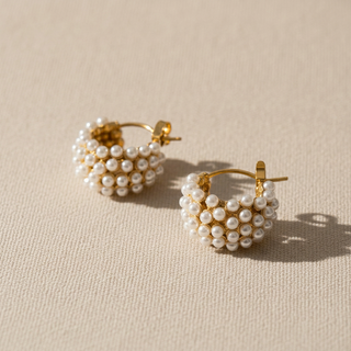 Pearl Chubby Hoops