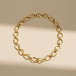 Chunky T Bar Chain Necklace