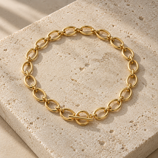 Chunky T Bar Chain Necklace