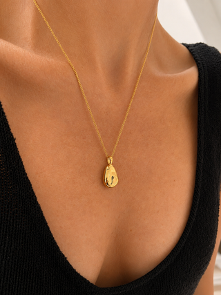 Gold Pebble Necklace