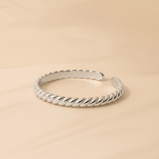 Silver Rope Bangle