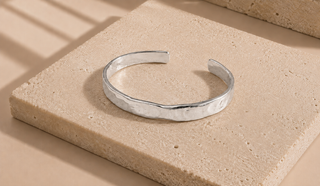 Silver Molten Cuff