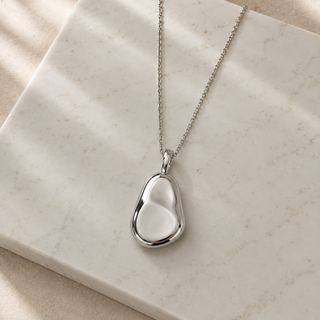 Silver Pebble Necklace