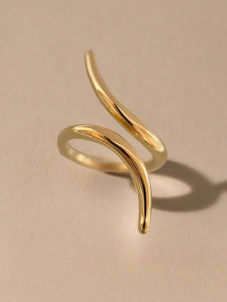 18k gold plated Sleek Ring - Gold Lunar