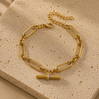 T Bar Link Bracelet