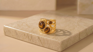 Molten Tiger's Eye Ring