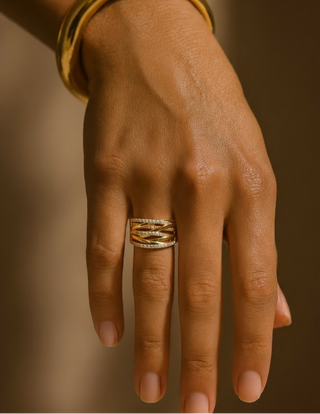 Cubic Zirconia Wrap Ring